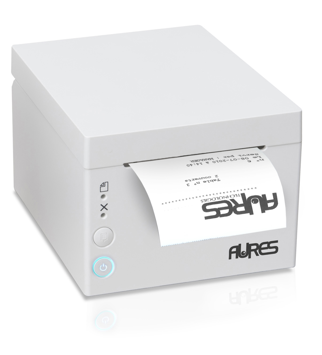 Bondrucker Aures ODP 333 USB / LAN / RS232, 58/80mm Bonrolle, weiss, ART-02981